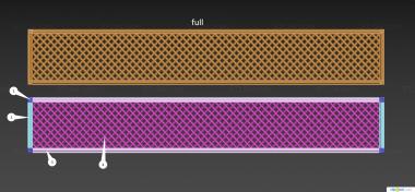 Geometrical panel (Vertical panel with grid, PGM_0992) 3D models for cnc